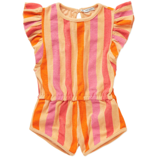 Sproet & Sprout Jumpsuit Beige/Oranje/Roze Strepen
