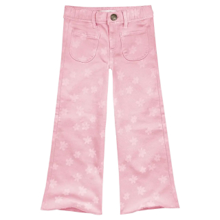 Sproet & Sprout Spijkerbroek Roze/Creme Bloemen
