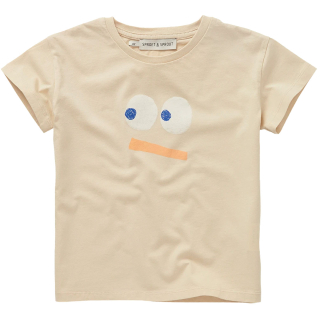 Sproet & Sprout T-Shirt Beige Smiley