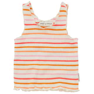 Sproet & Sprout Top Beige/Oranje/Roze Strepen