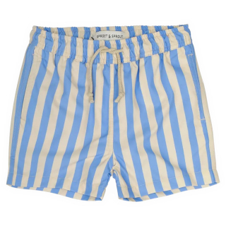 Sproet & Sprout Zwembroek Beige/Blauw Strepen