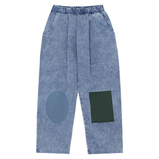 The Campamento Spijkerbroek Blauw/Groen Vormen