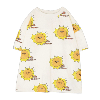 The Campamento T-shirt Wit Zonnenprint