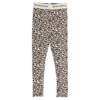 The New Society Legging Beige/Bruin Tijgerprint