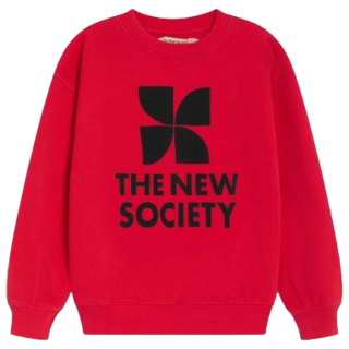 THE NEW SOCIETY TNS Logo Sweatshirt Chinese Red rode sweater voor jongens en meisjes