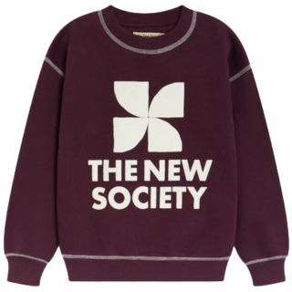 THE NEW SOCIETY TNS Logo Sweatshirt Winetasting rode sweater voor jongens en meisjes