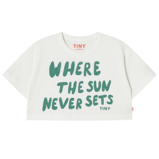 Tiny Cottons T-Shirt Creme/Groen Where The Sun Never Sets