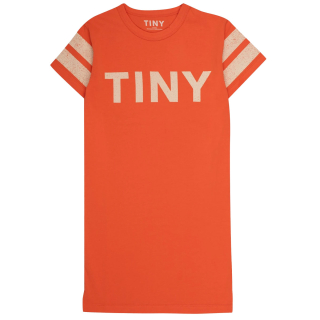 Tiny Cottons Jurk Rood/Creme Tiny