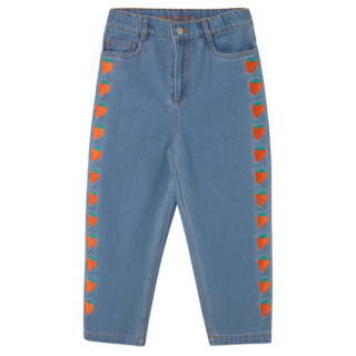 Tiny Cottons Spijkerbroek Blauw Aardbeien