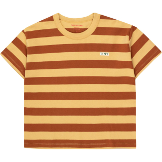 Tiny Cottons T-shirt Bruin Strepenprint