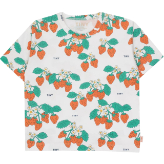 Tiny Cottons T-Shirt Creme/Rood/Groen Aardbeien
