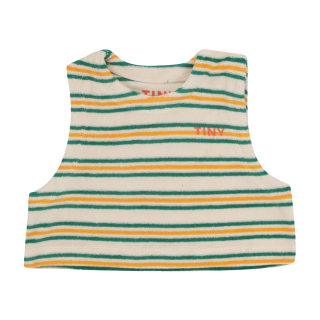 Tiny Cottons Top Creme/Groen/Geel Strepen Badstof