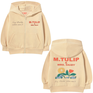 Tiny Cottons Vest Tulip & Daisy Creme