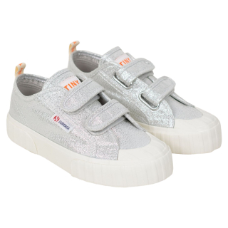 Tiny Cottons X Superga Sneaker Zilver Metallic