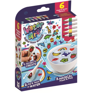 Water Art magische waterstiften 6 stuks knutselpakket voor kinderen