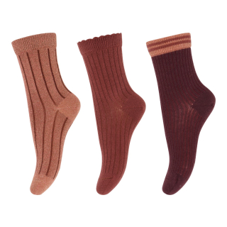 MP Denmark Sokken 3-Pack 10-79196-36 Grape Skin