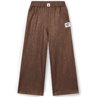 Alix Mini Broek Wide Leg Shiny Bruin
