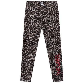 Alix Mini Legging Bruin/Rood The Label Tijgerprint