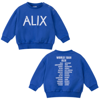 Alix Mini Sweater Blauw World Tour Baby