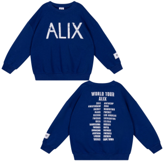 Alix Mini sweater blauw world tour Alix