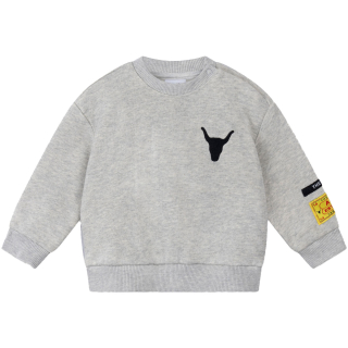 Alix Mini Sweater Grijs/Zwart/Geel Baby