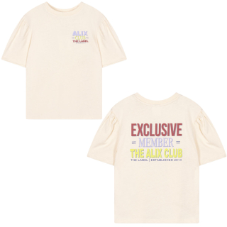 Alix Mini T-shirt creme Exclusive Member The Alix Club