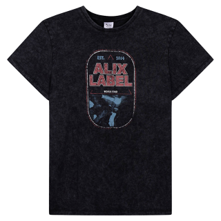 Alix Mini T-shirt grijs/rood the label