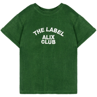 Alix Mini kids knitted terry t-shirt green The Label Alix Club Pudilo