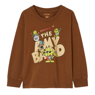 American Vintage Longsleeve Bruin Print