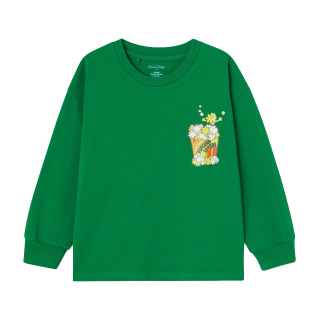 American Vintage Longsleeve Groen Print