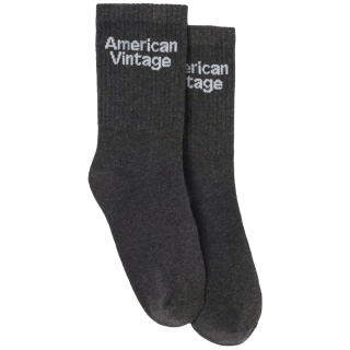 American Vintage sokken Clypsun Anthracite Chine voorzijde