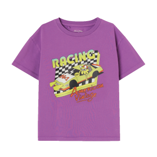 American Vintage T-Shirt Paars Racing