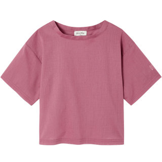 american vintage t-shirt roze blush meisjes voorkant