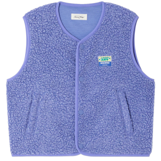 American Vintage bodywarmer paars teddy provence chine