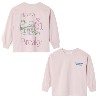 American Vintage Longsleeve Roze Gycline Vintage