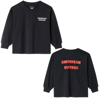American Vintage Longsleeve Zwart Noir