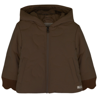 Baje Studio meisjes winterjas copper brown met capuchon