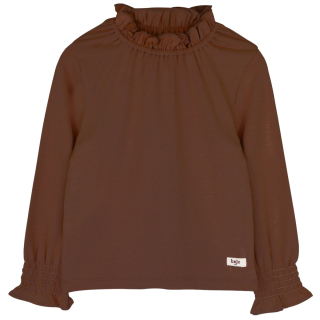 Baje Studio Healy longsleeve brown smock manchetten