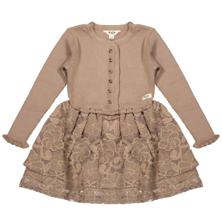 Baje Studio Jurk Roze Bloemen Marieze Peach Almond