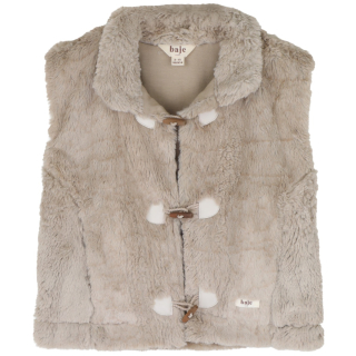 Baje Studio Meddox bodywarmer taupe toggle sluiting