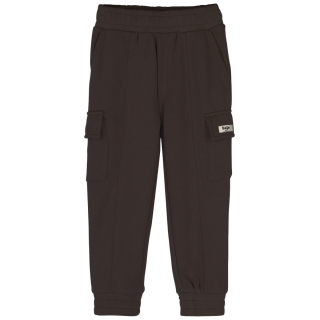 Baje Studio pants long Palmer brown choco cargozak detail