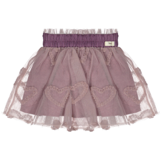 Baje Studio Rok Paars Tule Hartjes Fey Purple Plum