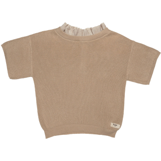 Baje Studio T-shirt Beige Gebreid