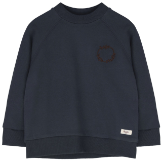 Baje Studio jongens sweater blue raglanmouw detail