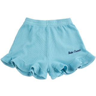 Bobo Choses korte broek blauw met ruffles