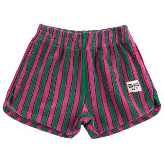 Bobo Choses Korte Broek Paars/Groen Strepen Badstof
