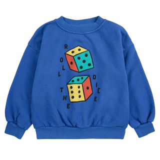 Bobo Choses Sweater Blauw Dobbelstenen Roll The Dice