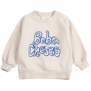 Bobo Choses sweater creme by hand