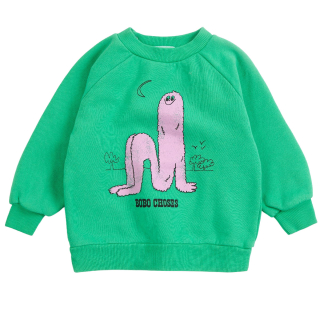 Bobo Choses Sweater Long Pinky Puff Groen Baby