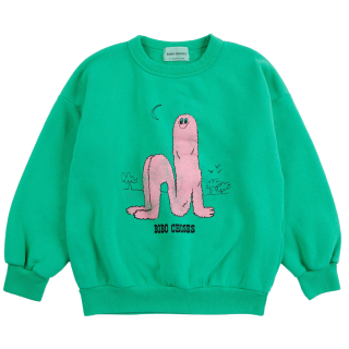 Bobo Choses Sweater Long Pinky Puff Groen